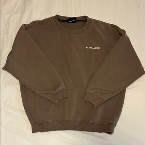 Alphalete Crewneck Sweatshirt Brown
